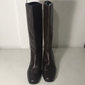 Worthington Leather Jessie III Boots Brown